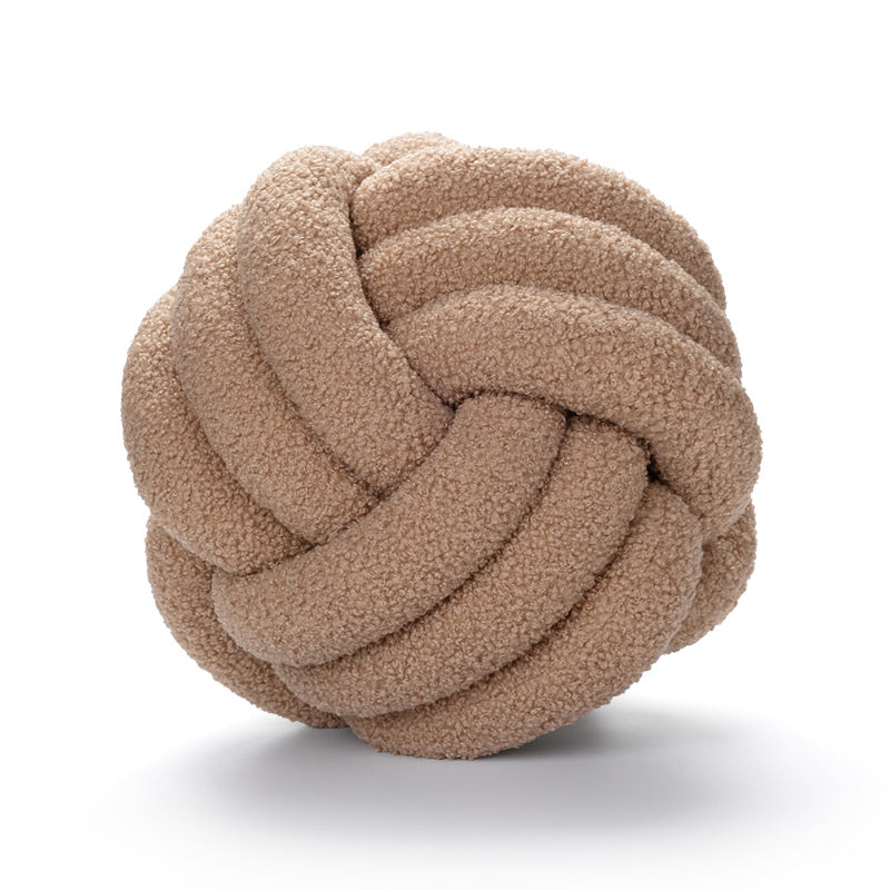Soft Knot Cushion knotted ball pillow, view 4