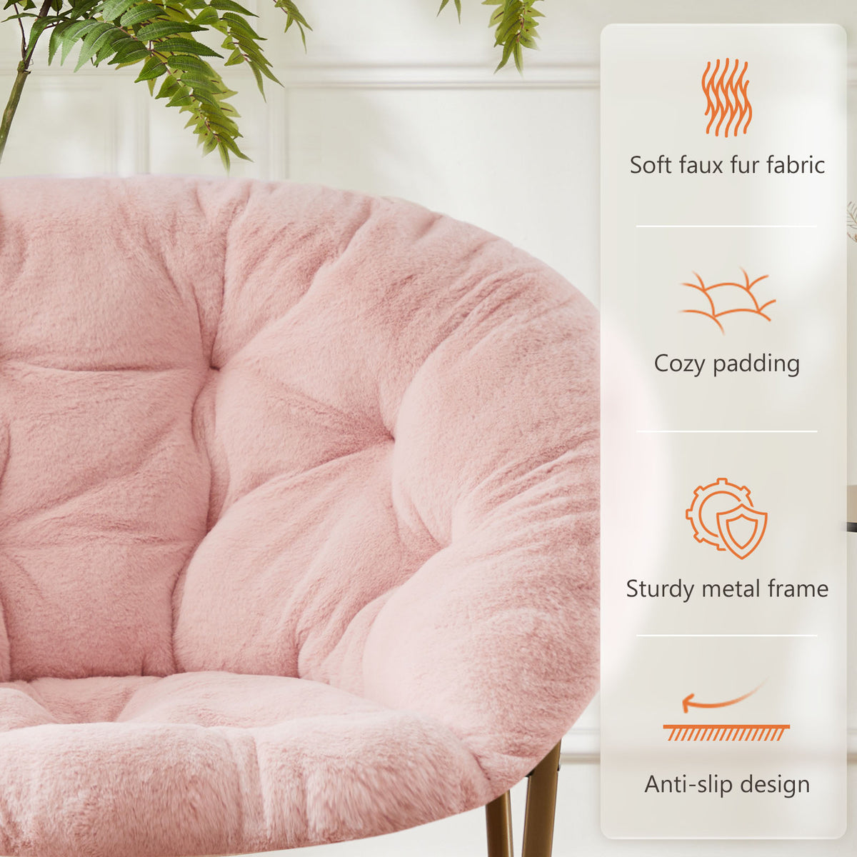 Cloud Nest Saucer Chair details