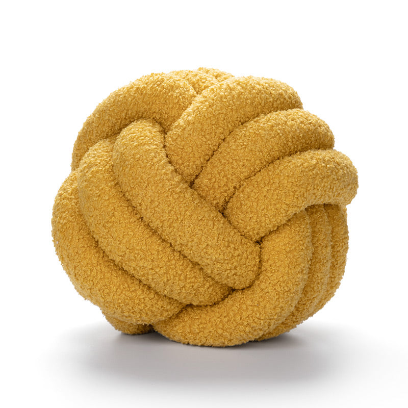 Soft Knot Cushion knotted ball pillow, view 3