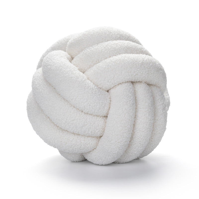 Soft Knot Cushion knotted ball pillow, view 7