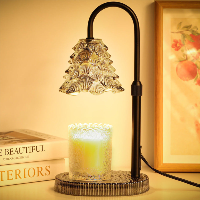 Glow & Melt Candle Lamp warming a jar candle