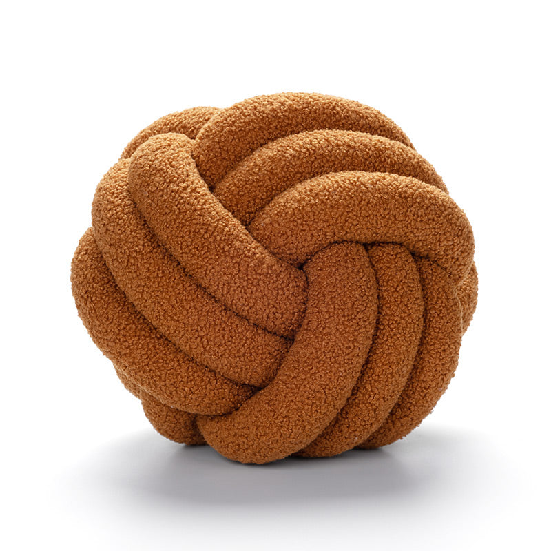 Soft Knot Cushion knotted ball pillow, view 8