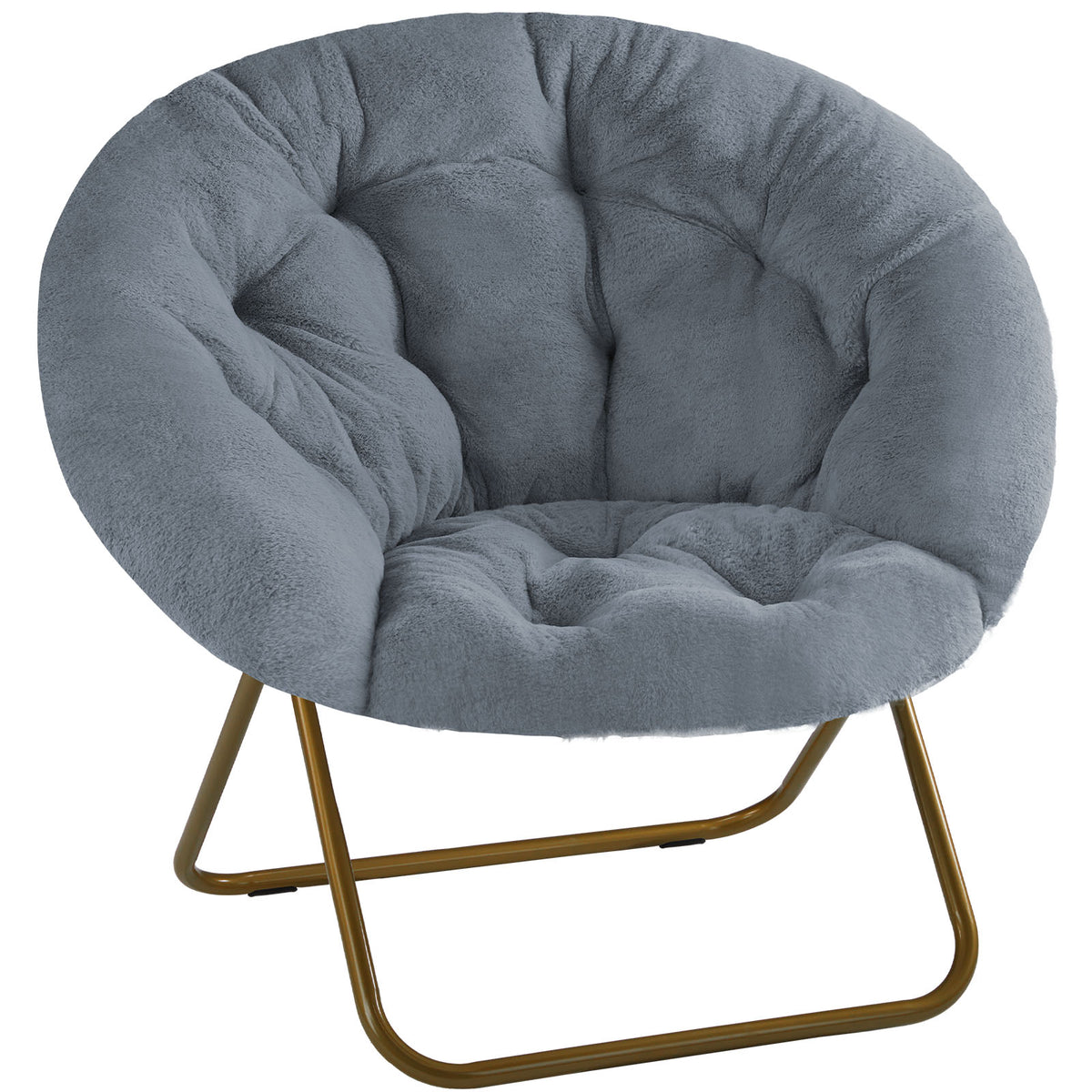 Cloud Nest Saucer Chair in soft faux fur
