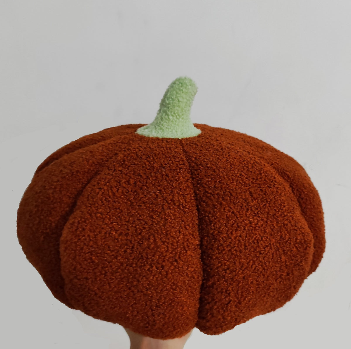 Brown pumpkin pillow