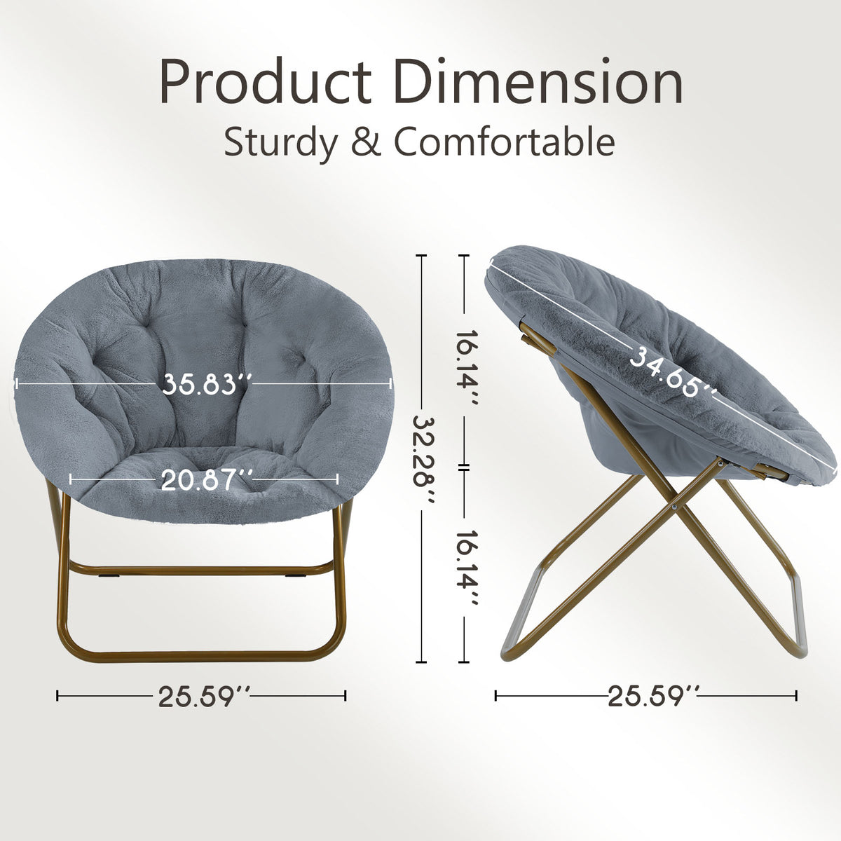 Saucer chair dimensions