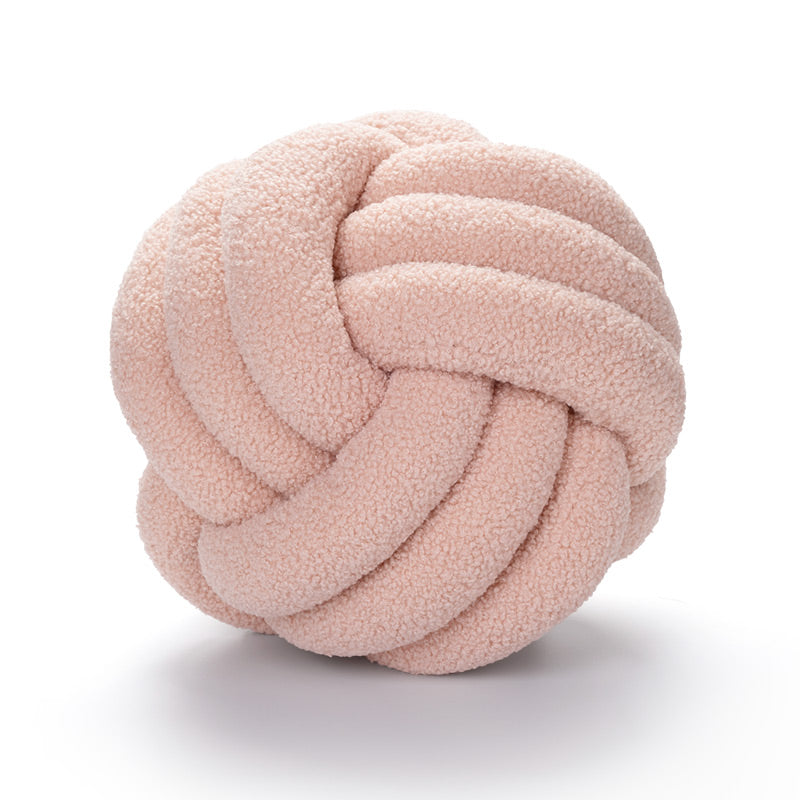 Soft Knot Cushion knotted ball pillow, view 2
