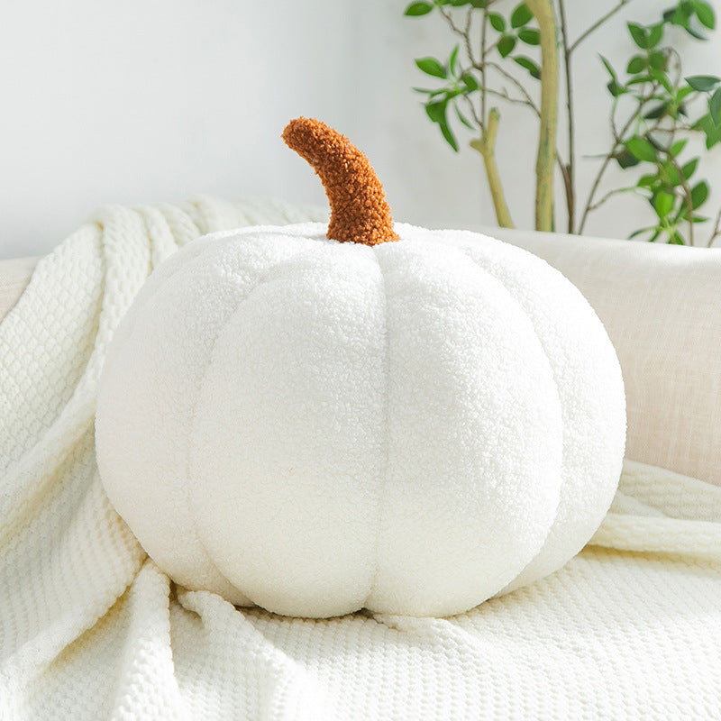 White pumpkin pillow