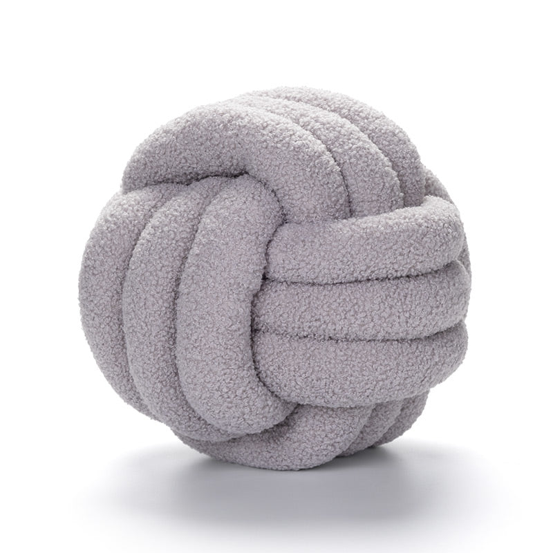 Soft Knot Cushion knotted ball pillow, view 6
